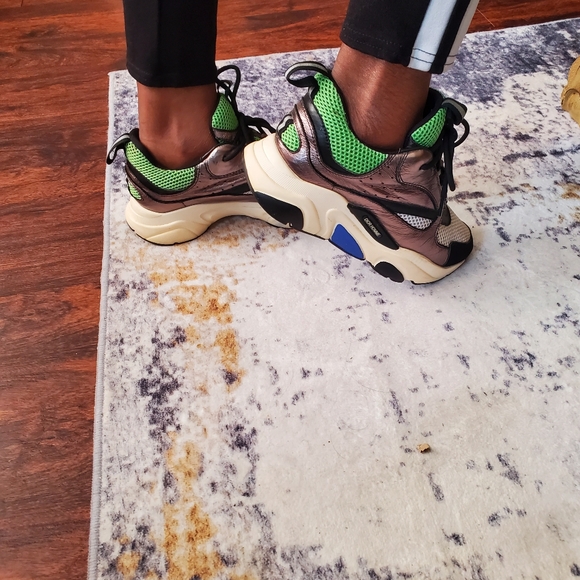 Dior homme green silver sneakers size 38 us 8 - Picture 14 of 17